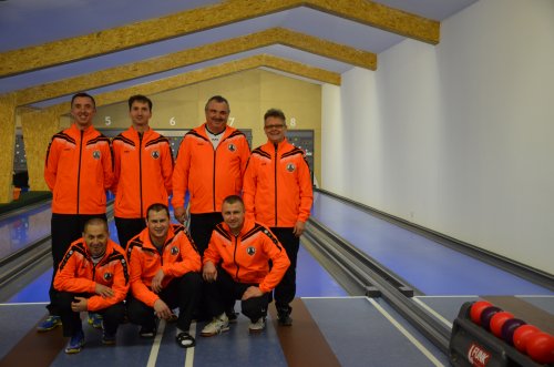 Kolkári MKK Slovan Galanta v Nováčanoch. Zľava: 10-16-ke-ga