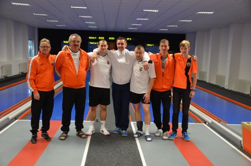 Kolkári MKK Slovan Galanta A, zľava: Butko, Madarás, Tumma, Touš, Kupčok, Poloma, Dvorščák 11-16-ga-a
